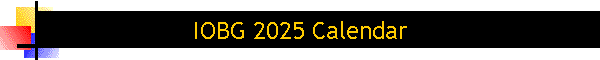 IOBG 2025 Calendar